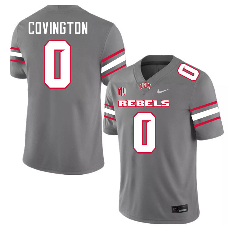 Jordan Covington UNLV Jersey,UNLV Rebels Football Uniforms,Jerseys,Gears-Grey